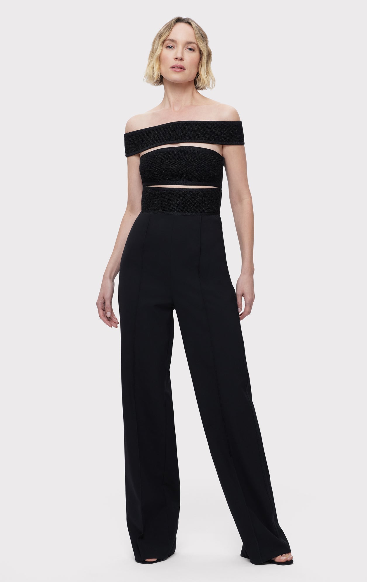 The Lila Jumpsuit | Metallic Black