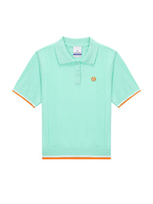 Women | Preppy Knit Polo | Light Mint