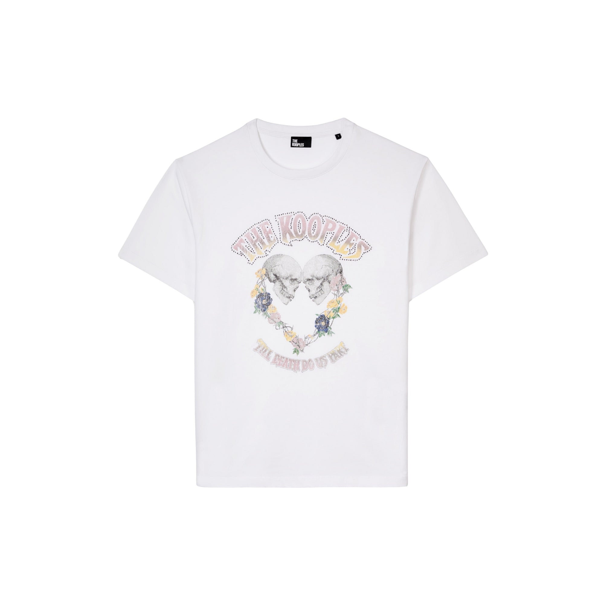 T-Shirt With Skull Heart Serigraphy | Women | White