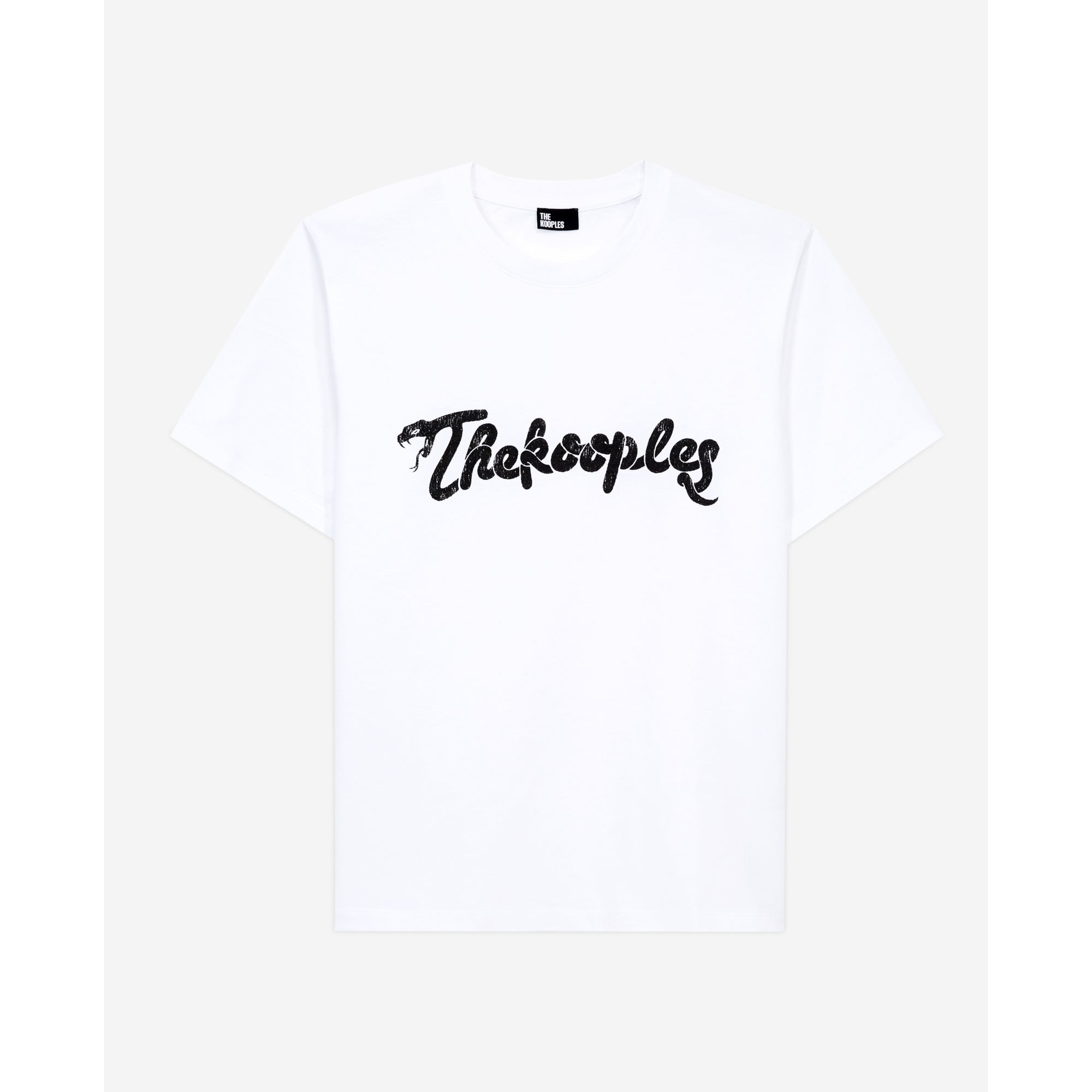 T-Shirt With Snake Logo Print | Men | White