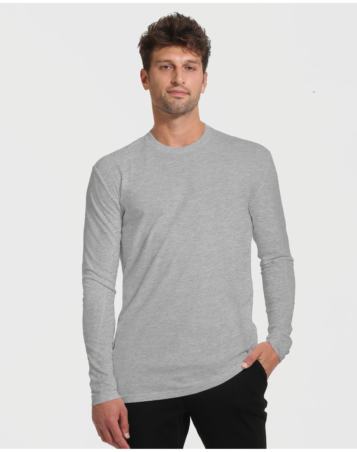 Tall Long Sleeve T-Shirt | Heather Gray