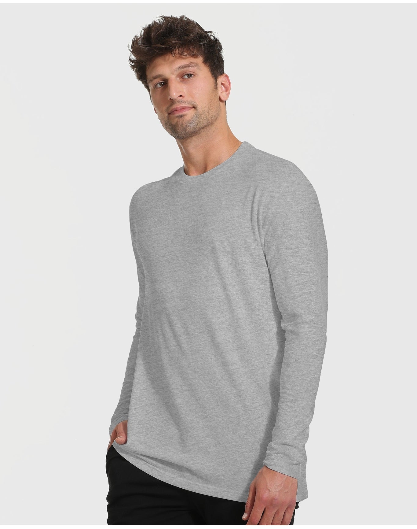 Tall Long Sleeve T-Shirt | Heather Gray