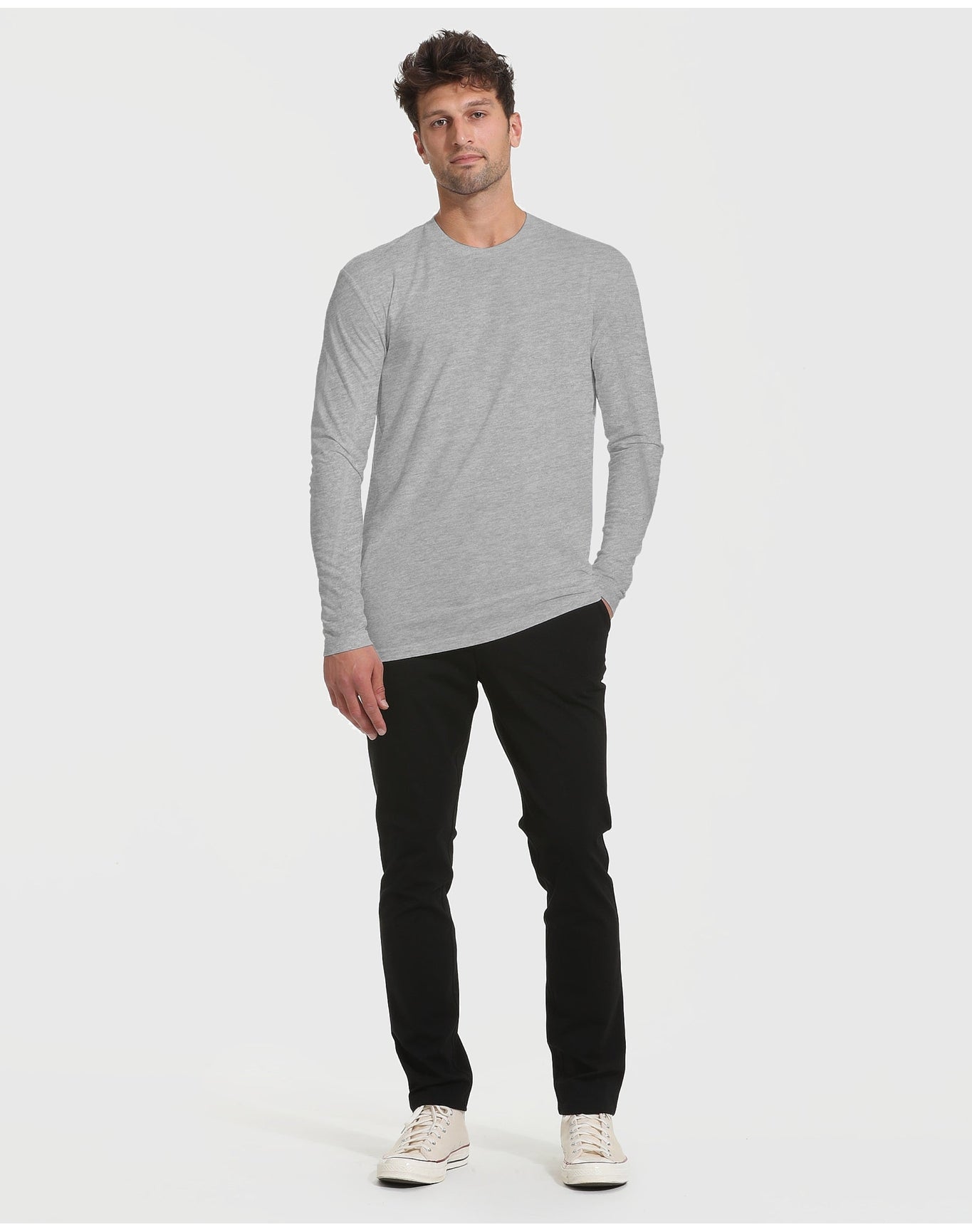 Tall Long Sleeve T-Shirt | Heather Gray