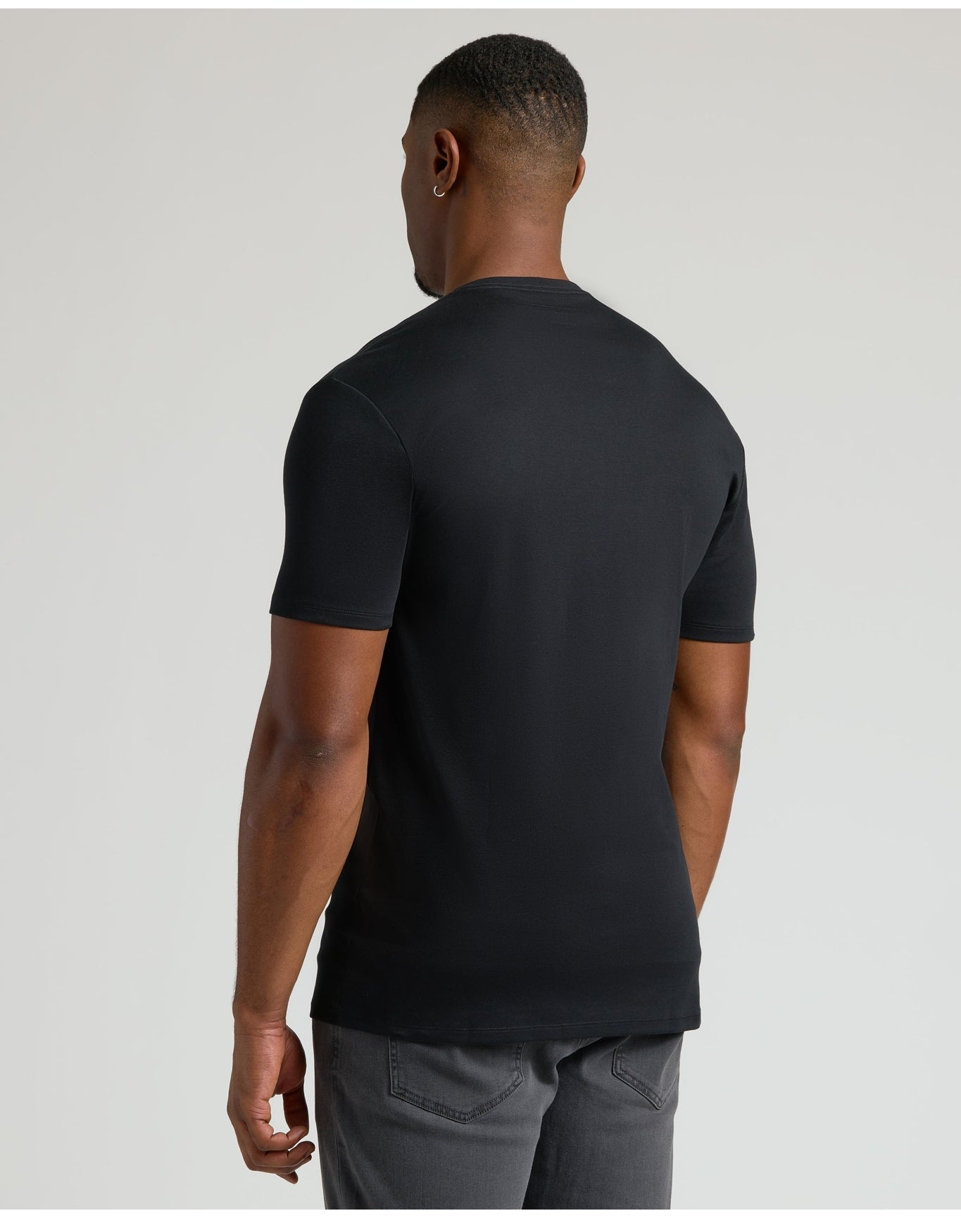 Tall Premium Pima Crew Neck | Black