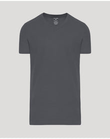 Tall Short Sleeve Classic V-Neck | Carbon