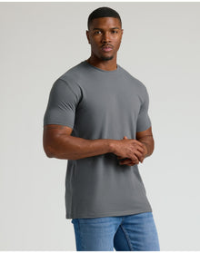Tall Straight Hem Crew Neck T-Shirt | Carbon