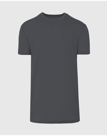 Tall Straight Hem Crew Neck T-Shirt | Carbon