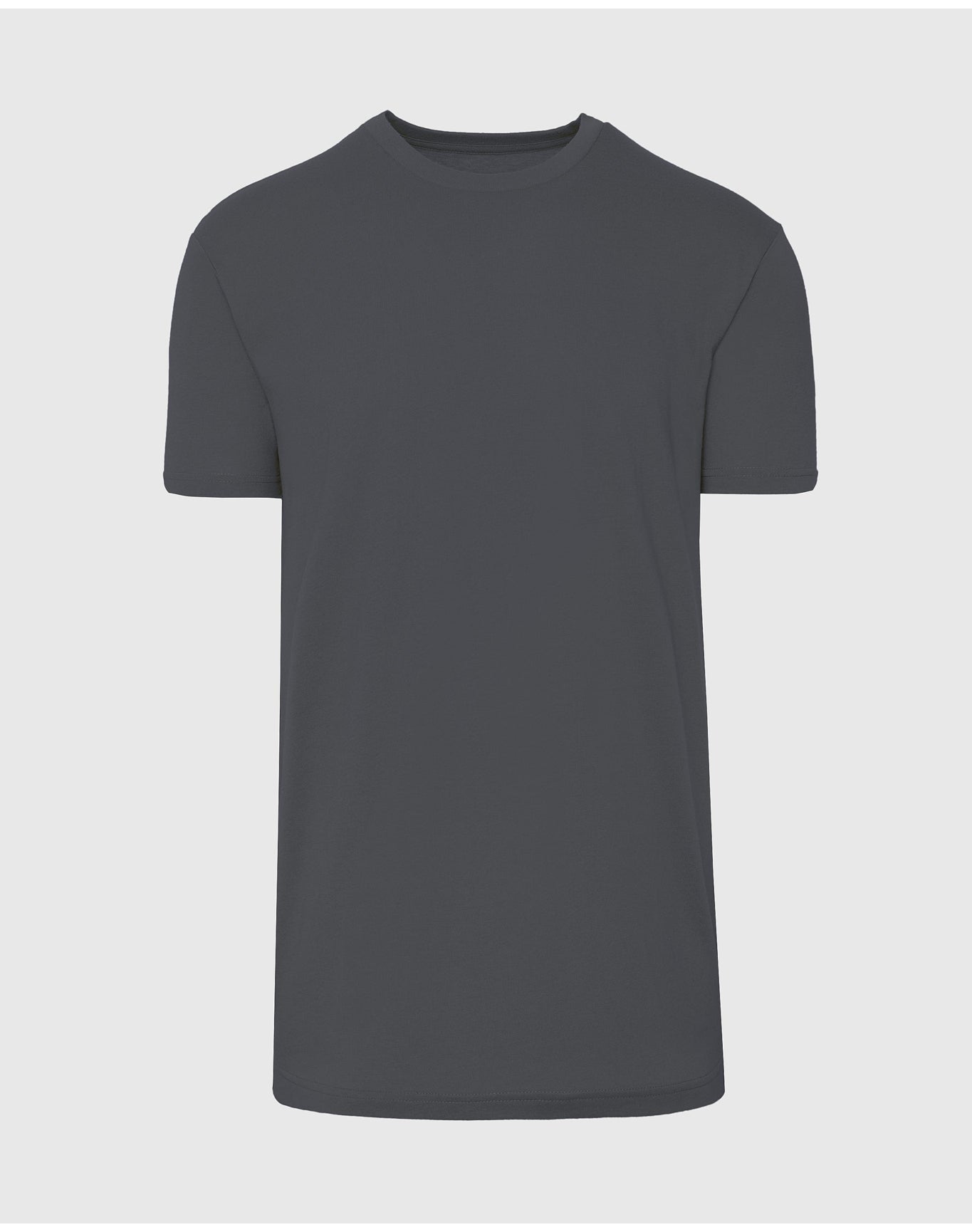Tall Straight Hem Crew Neck T-Shirt | Carbon
