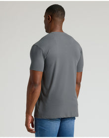 Tall Straight Hem Crew Neck T-Shirt | Carbon