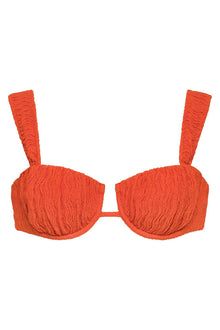 Petal Bikini Top | Tangerine