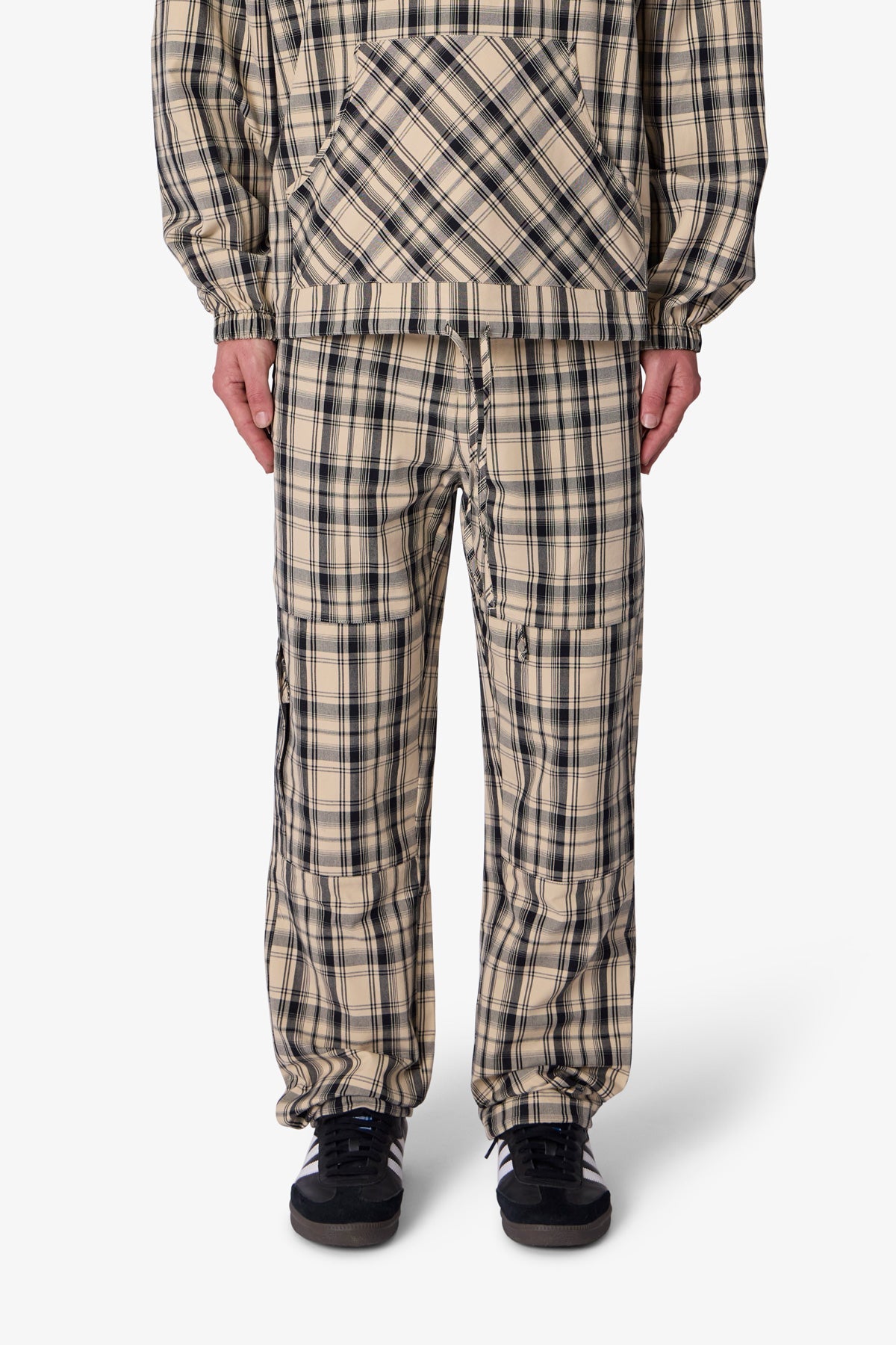 Tartan Print Pants | Cream