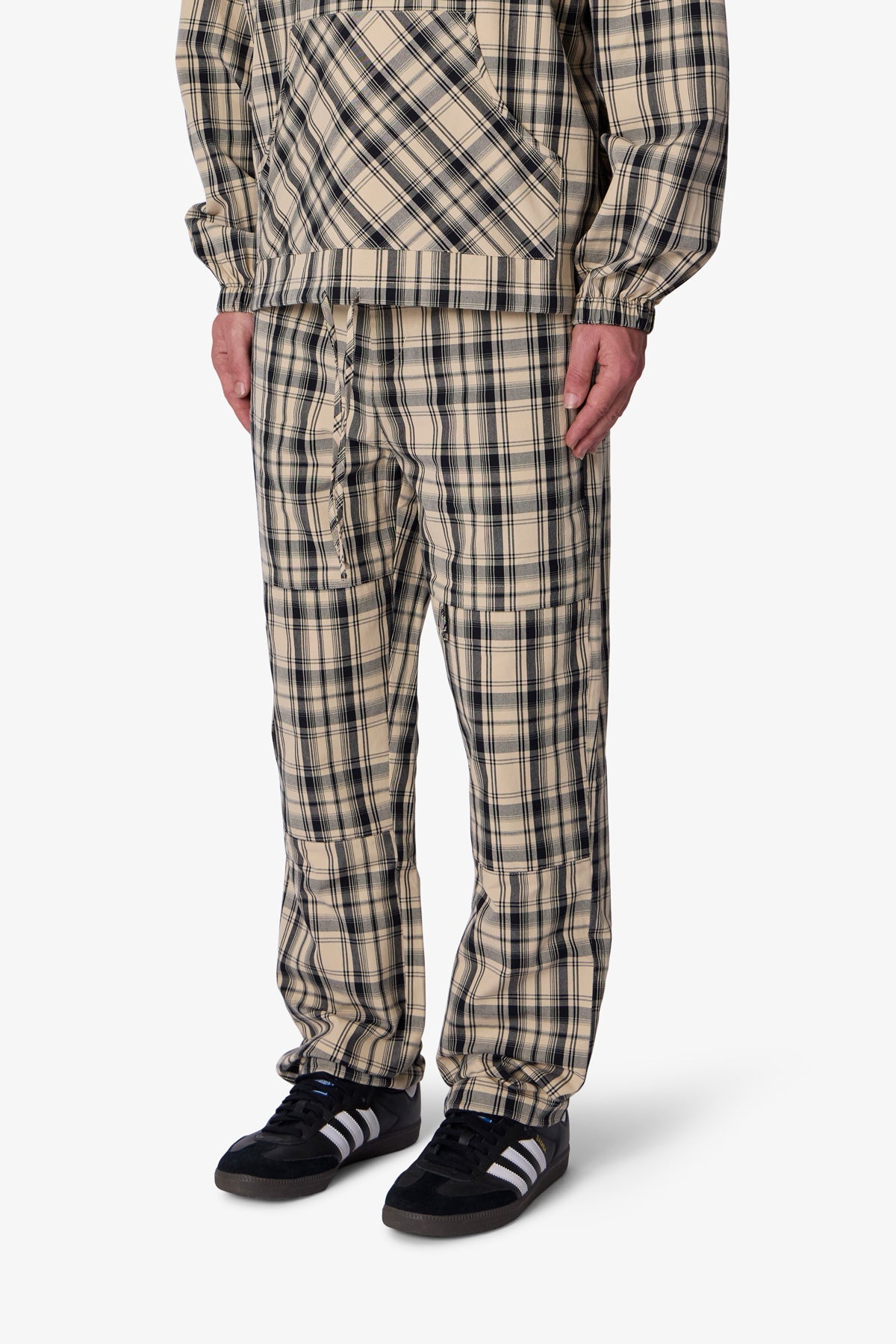 Tartan Print Pants | Cream