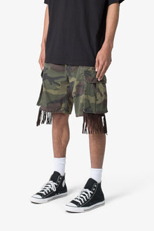Tassel Cargo Shorts | Camo