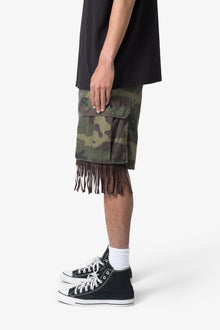 Tassel Cargo Shorts | Camo