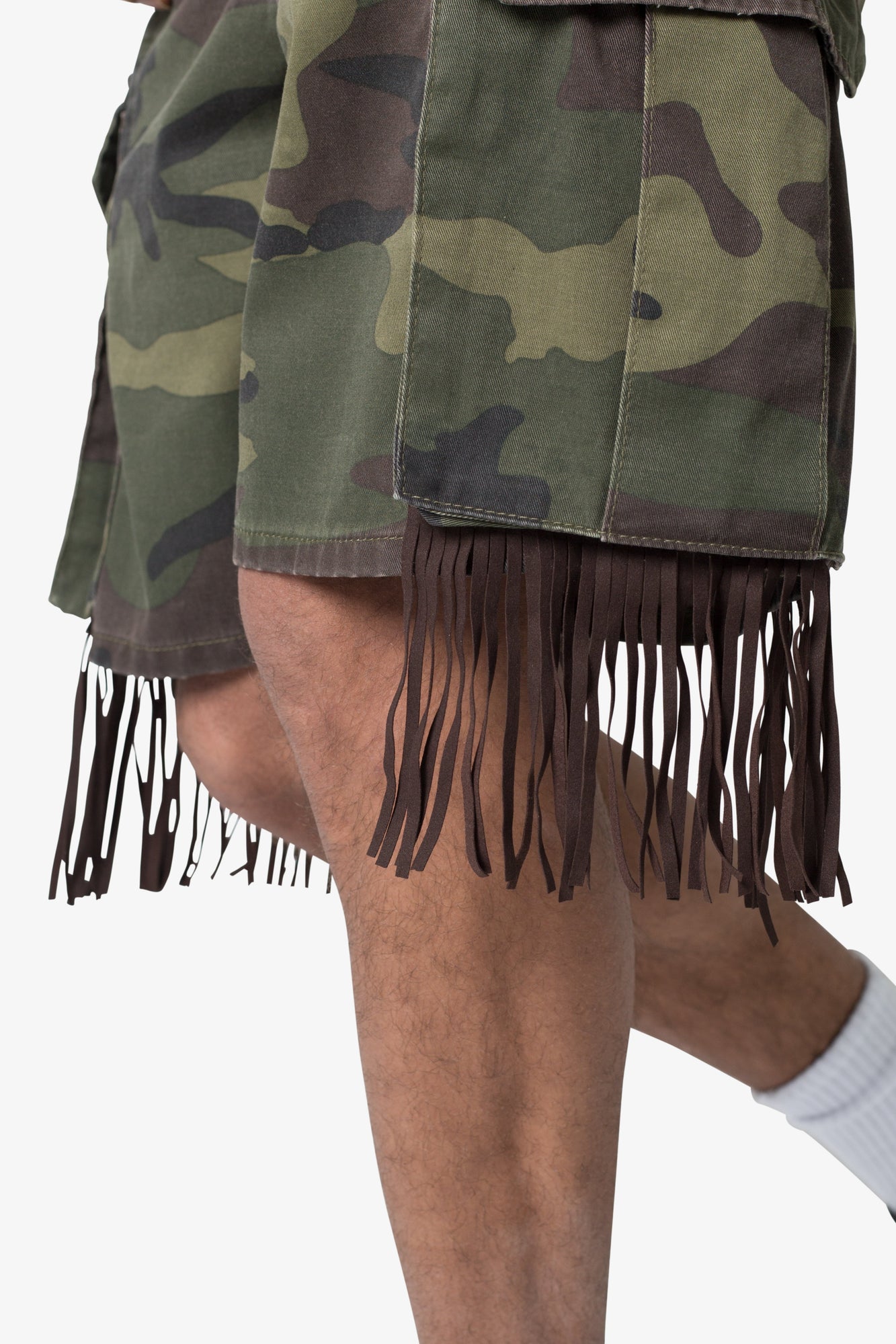 Tassel Cargo Shorts | Camo