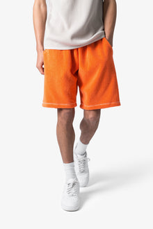Terry Cloth Shorts | Orange