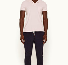 Terry Towelling Towelling Resort Polo Shirt | Shell Pink