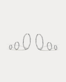 The Granada Hammered Hoops | Silver