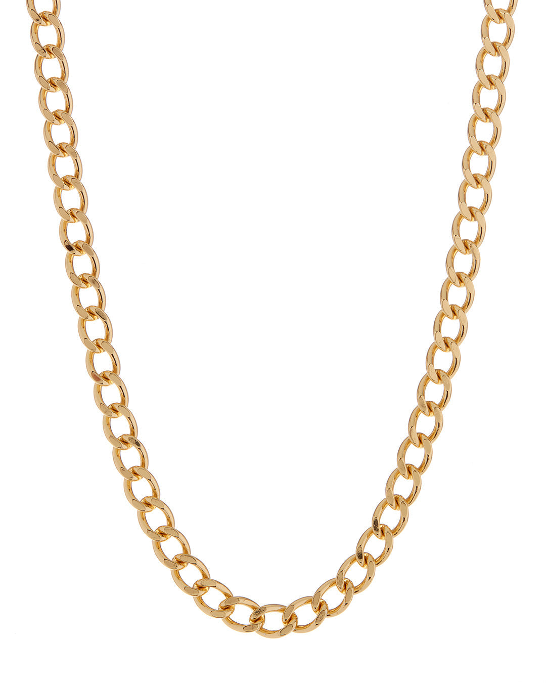 The Classique Curb Chain (8mm) - Gold | Plated Gold