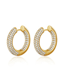 The Reversible Amalfi Hoops - Gold | Plated Gold