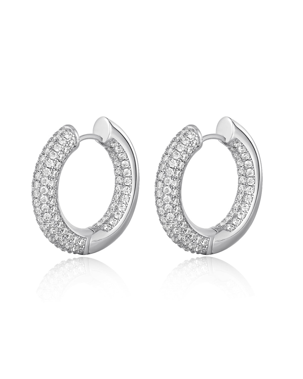 The Reversible Amalfi Hoops - Silver | Plated Silver