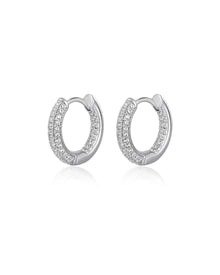 The Reversible Mini Amalfi Hoops - Silver | Plated Silver