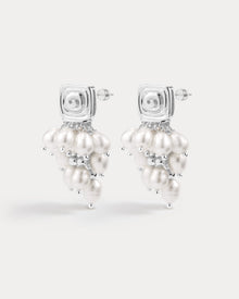 The Seychelles Pearl Statement Studs | Freshwater Pearls | Silver