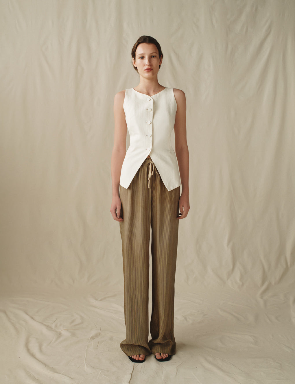 Womens | The Slouch Pants in Washed Stripe | Washed Stripe