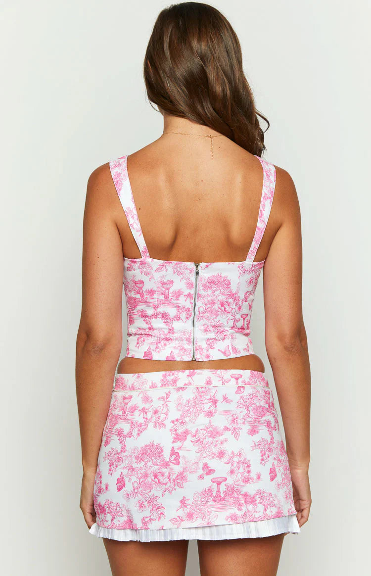 Till Forever Printed Top | Pink