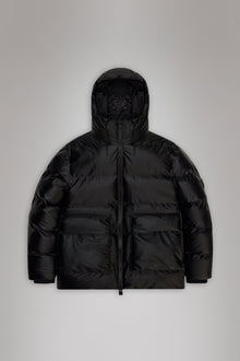 Alta Puffer Cargo Jacket | Black Grain