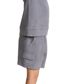 Toddler | MC Brushed Fleece Cargo Short | Coal