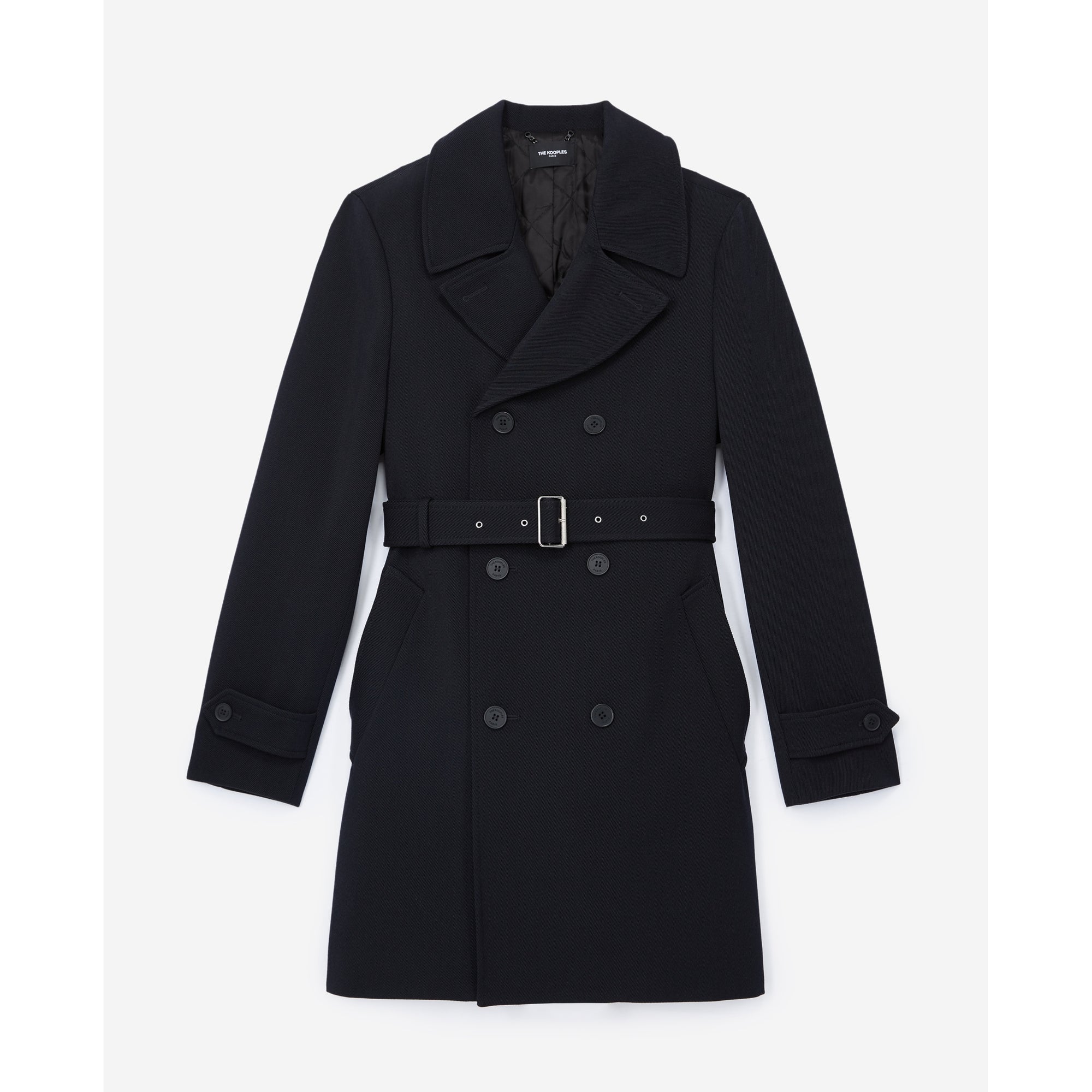 Trench Coat With Quilted Lining | Men | Navy Blue