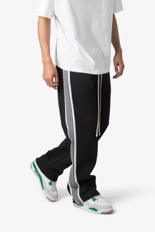 Tricot Side Stripe Pants | Black
