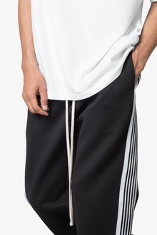 Tricot Side Stripe Pants | Black
