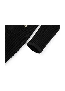 Trimmed Knit Dress | Black