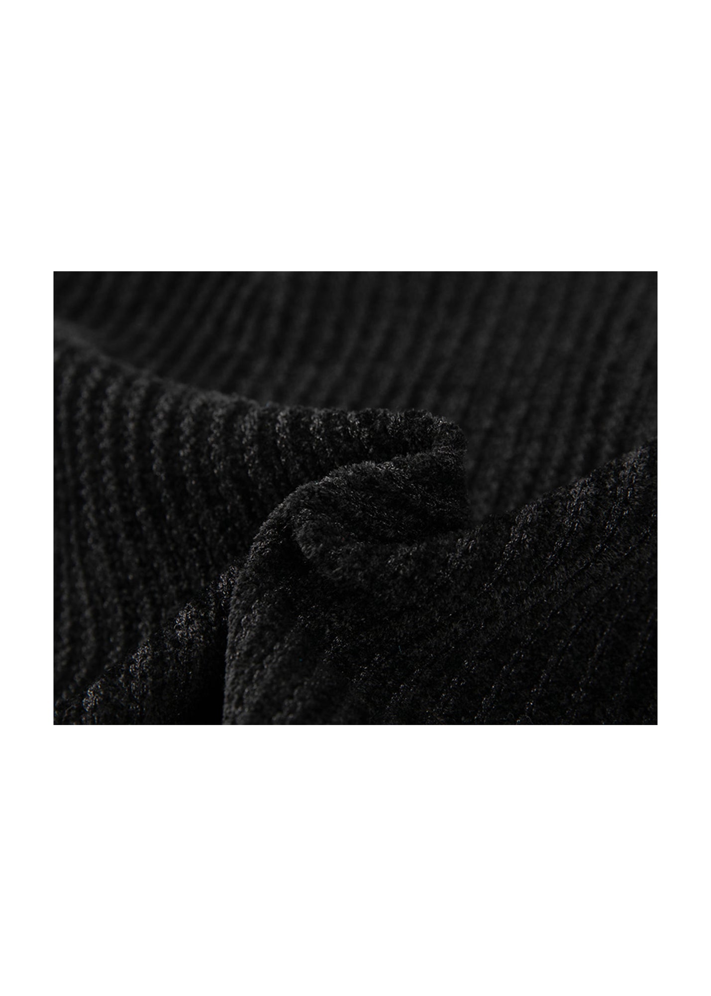 Trimmed Knit Dress | Black