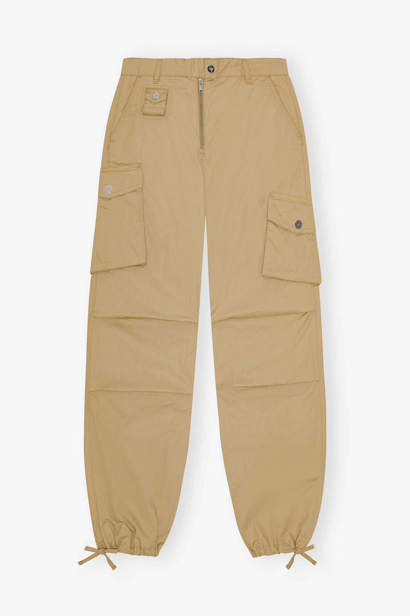 Trousers in Camel Washed Cotton Twill | Cartouche