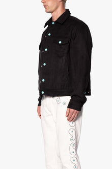 Turquoise Wool Jacket | Black