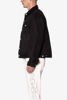 Turquoise Wool Jacket | Black