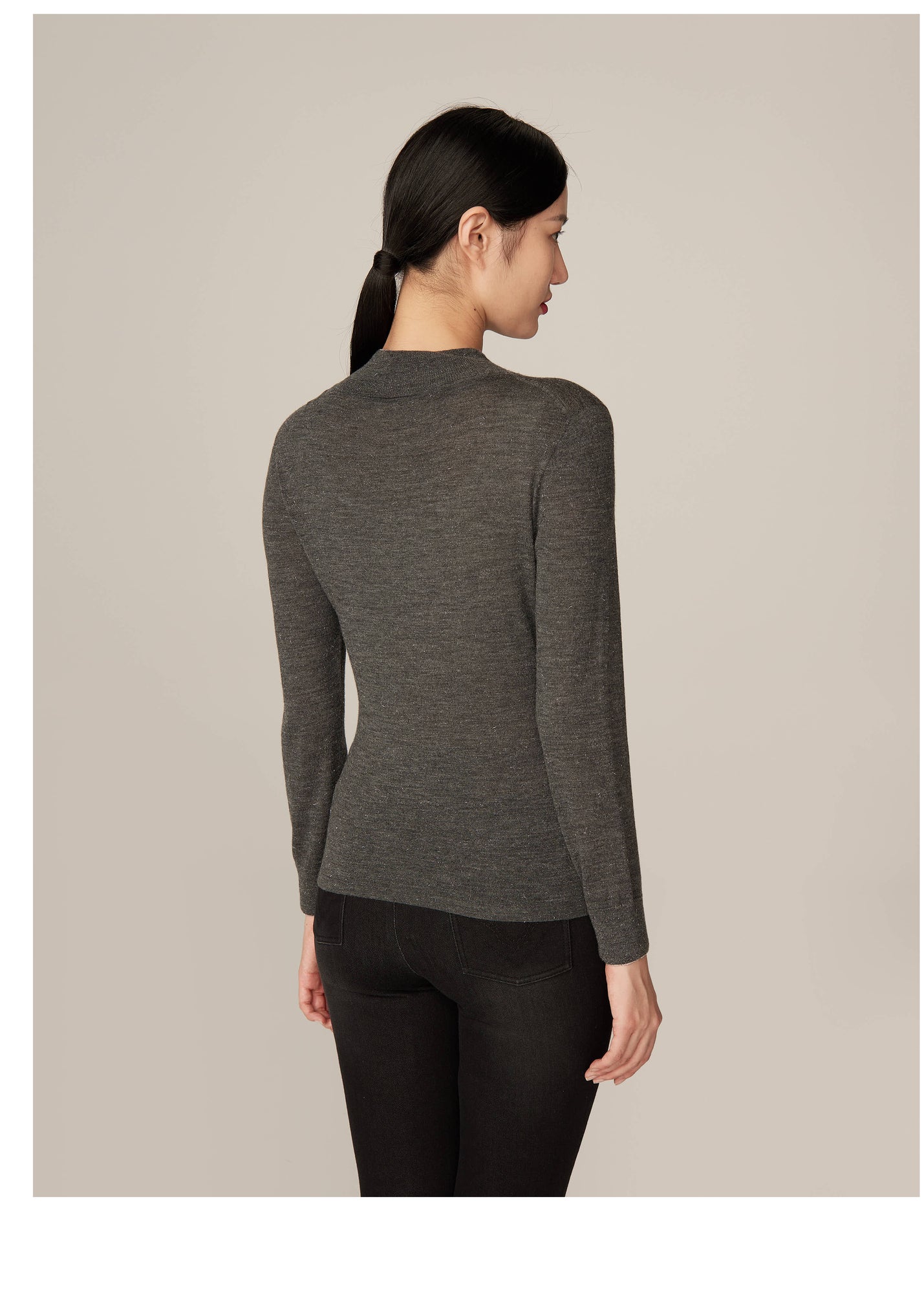 Turtleneck Sweater | Grey