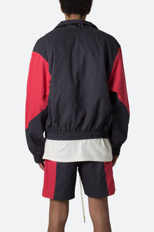 Twill Racing Jacket | Black x Red