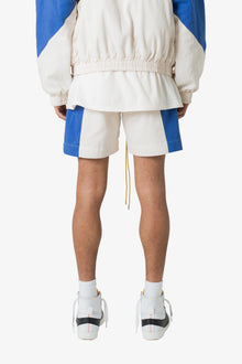 Twill Racing Shorts | Blue x Natural