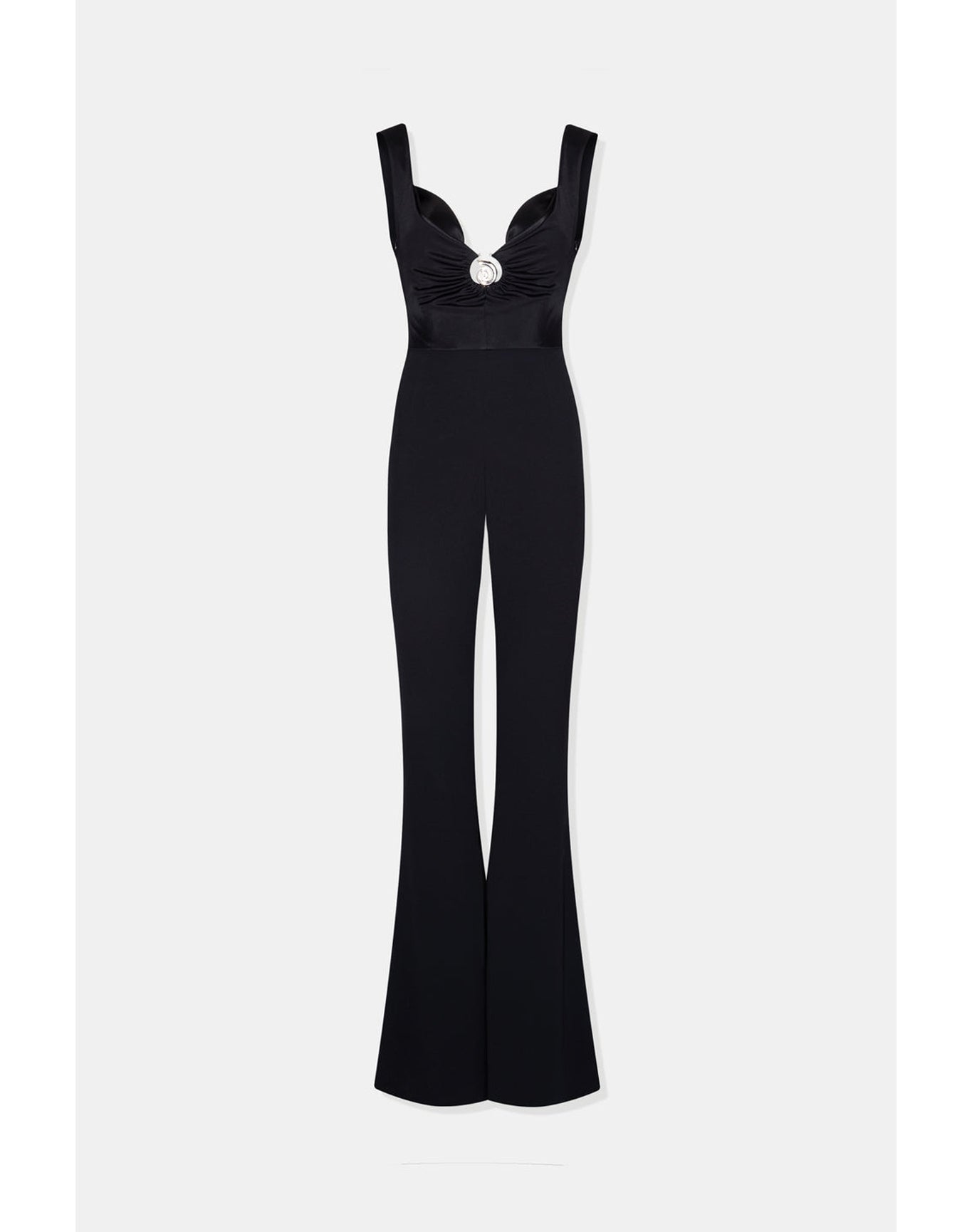 Twisted Bustier Jumpsuit | Black