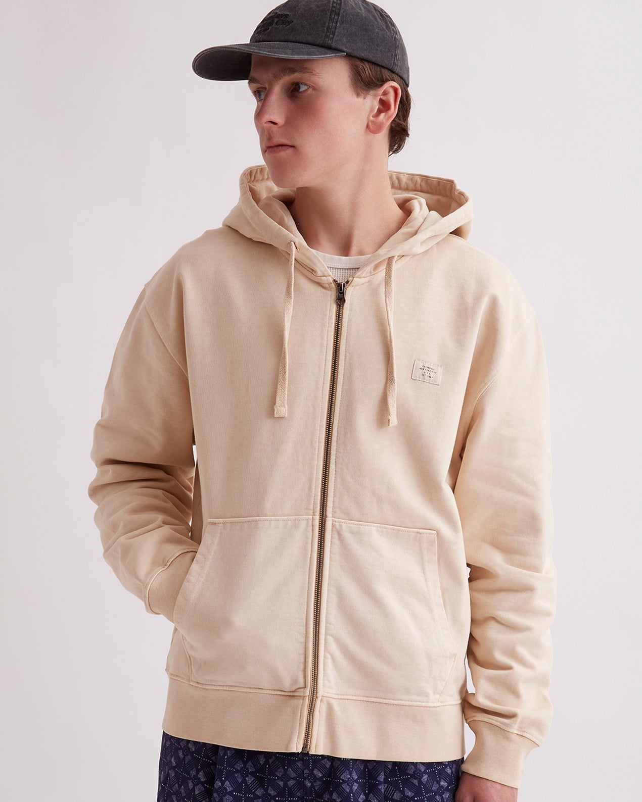 Biscotti | Canal Pigment Dyed Zip Hoodie