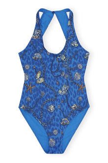 U Neck Cutout Swimsuit | Sea Treasure Cloisonne