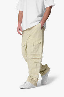Ultra Baggy Channel Cargo Denim | Tan