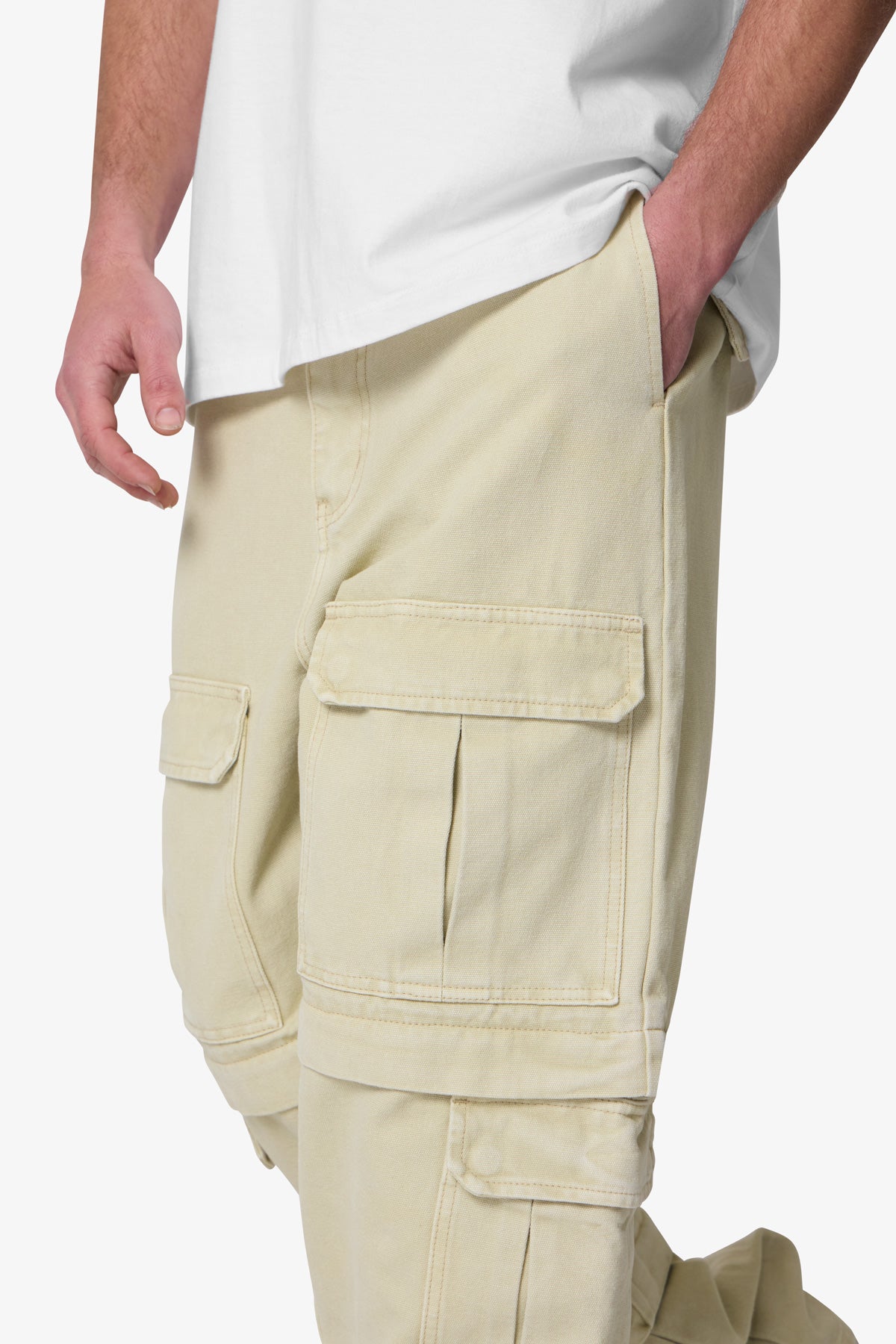 Ultra Baggy Channel Cargo Denim | Tan