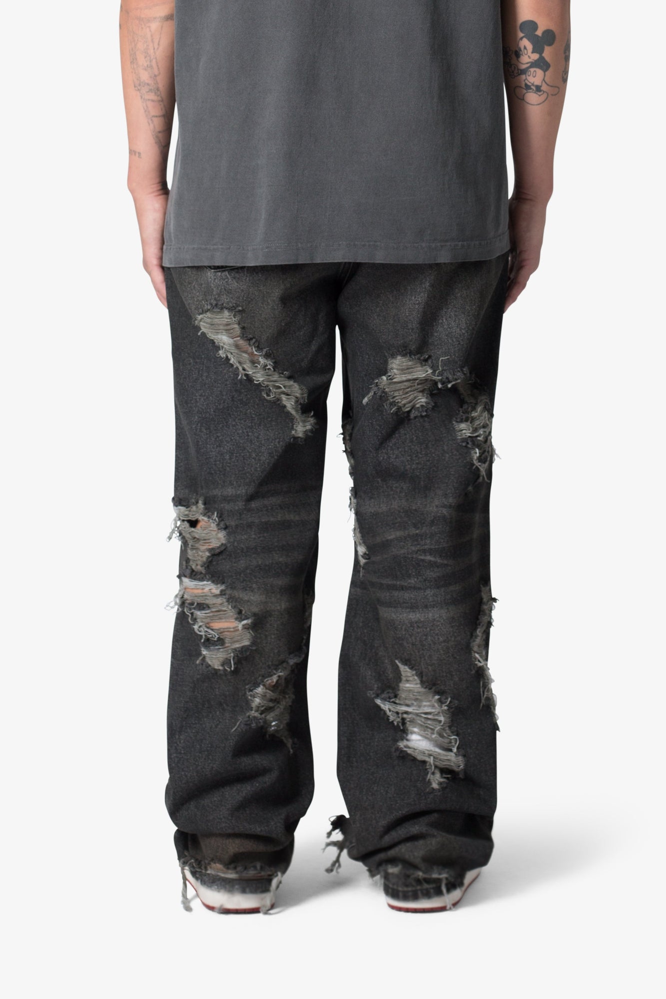 Ultra Baggy Decimated Denim | Black