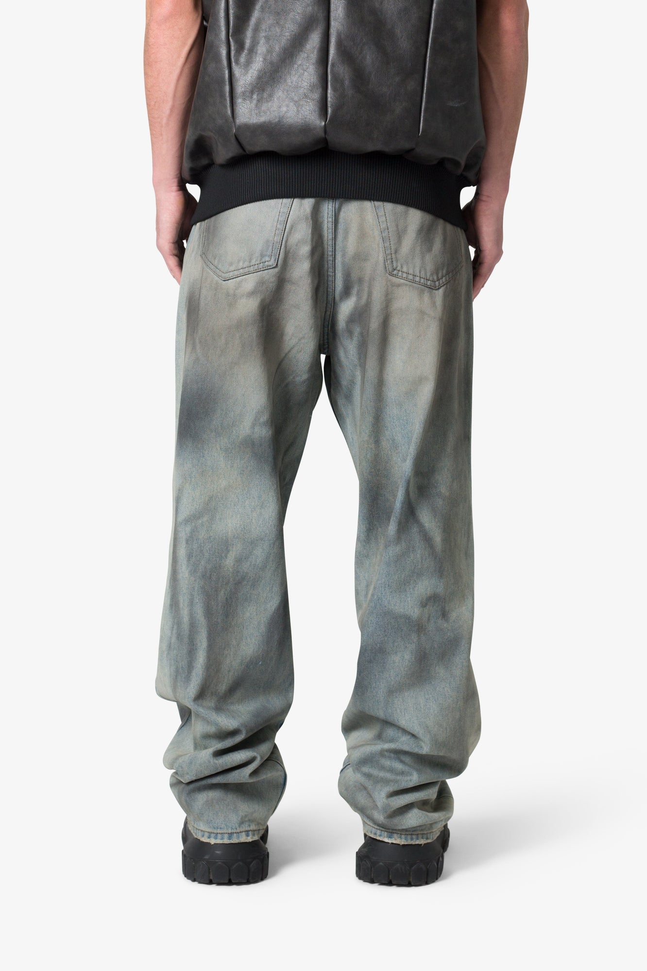 Ultra Baggy Destroyed Denim | Vintage Blue