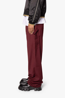 Ultra Baggy Double Knee Rivet Pants | Red